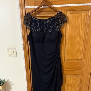 Elegant Black Beaded Dress